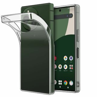 Hianjoo AQUOS R9 対応 ケース クリア TPUシリコン ソフト (その他)