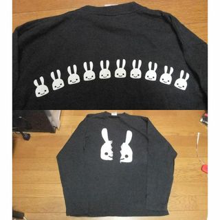 CUNE - *CUNE クソジジイ うさぎ ロンT カットソー トップス L CUNE - *CUNE クソジジイ うさぎ ロンT カットソー トップス L