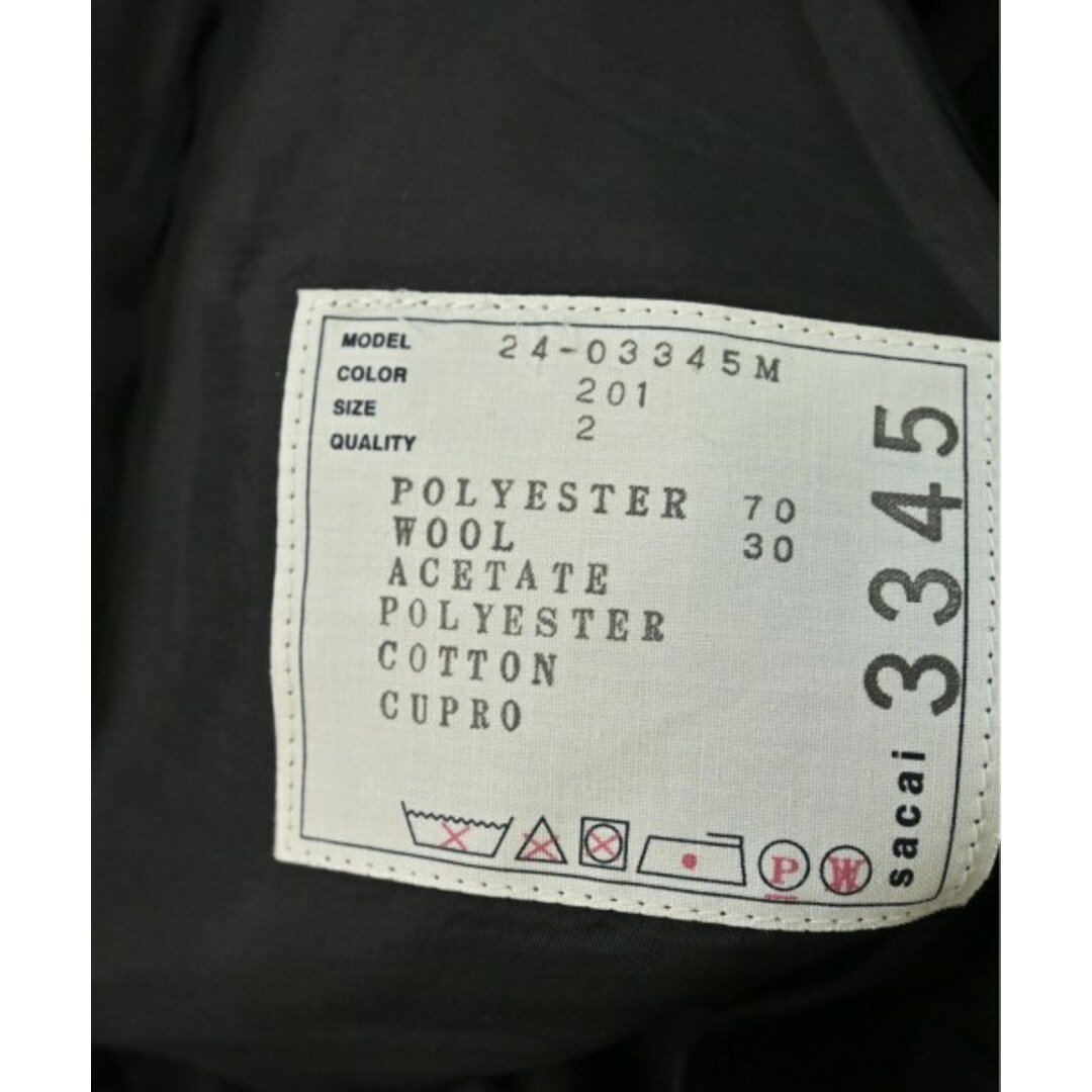 sacai - sacai サカイ ショートパンツ 2(M位) 紺x白(ストライプ sacai - sacai サカイ ショートパンツ 2(M位) 紺x白(ストライプ