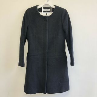 【NATURAL BEAUTY BASIC】ナチュラルビューティーベーシック　ブラック系　S　ステンカラーコート　ロングコート(その他)