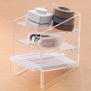 ムジルシリョウヒン(MUJI (無印良品))のアクリル小物ラック2個セット(小物入れ)