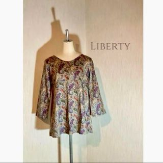 LIBERTY. - 【希少】LIBERTY オケイシス 花柄 長袖 ブラウス LIBERTY. - 【希少】LIBERTY オケイシス 花柄 長袖 ブラウス