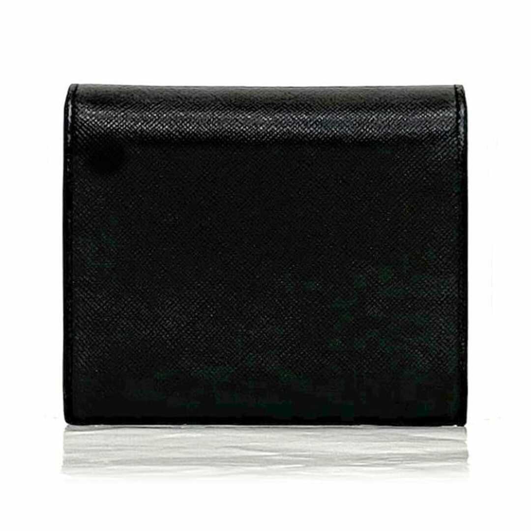 PRADA - プラダ 三つ折り 財布 ブラック NERO M176A 美品 PRADA - プラダ 三つ折り 財布 ブラック NERO M176A 美品
