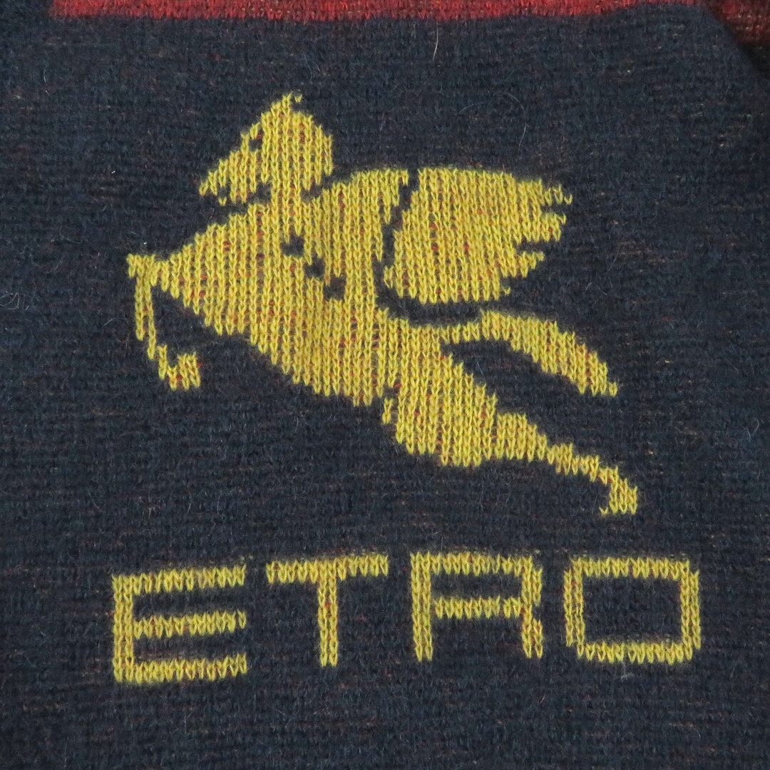 ETRO - 極美品□ETRO エトロ 20AW モヘア ウール ロゴボタン ETRO - 極美品□ETRO エトロ 20AW モヘア ウール ロゴボタン