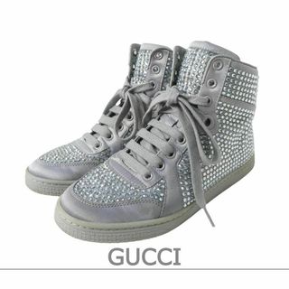 GUCCI - 新品未使用☆GUCCI・レザー シェリーライン ハイトップ GUCCI - 新品未使用☆GUCCI・レザー シェリーライン ハイトップ