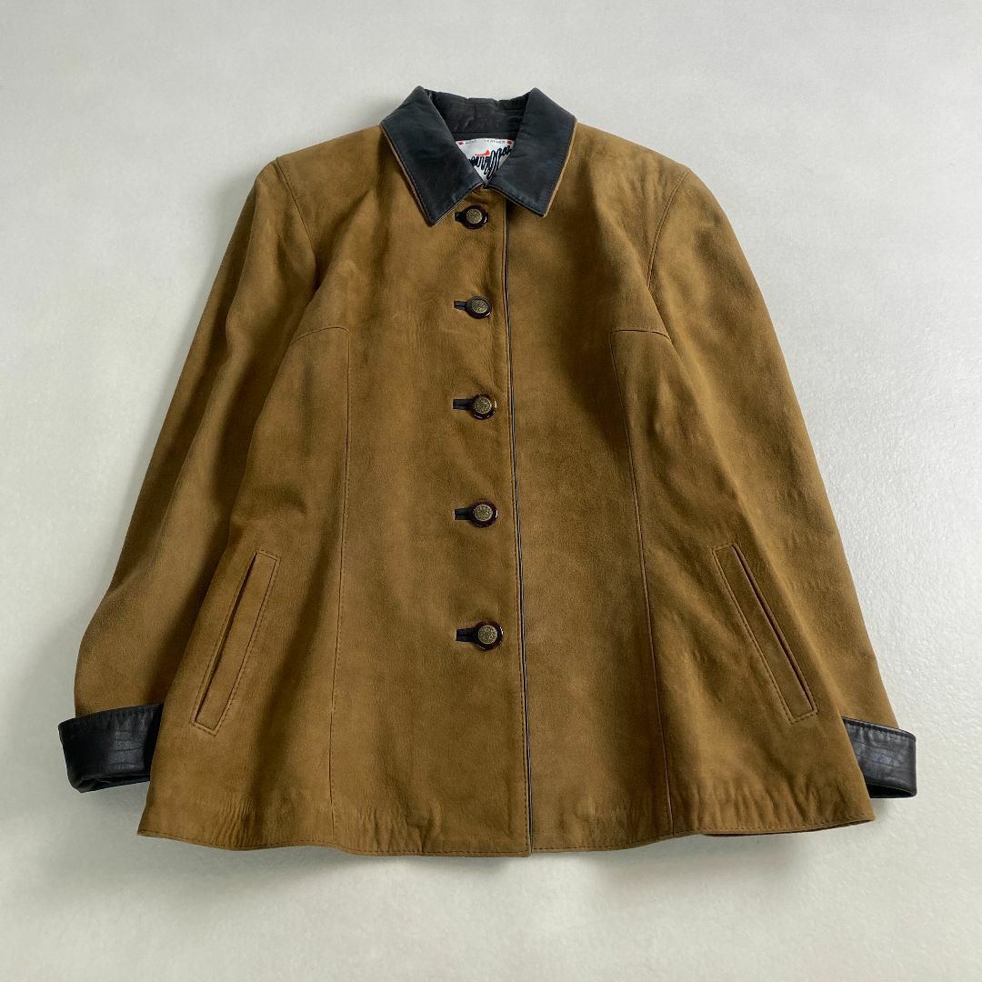 美品　レザージャケット　ニュージーランド製　希少　高級　ラムレザー　羊革　上質