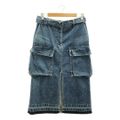 sacai / サカイ | 2023SS | ベルテッド カーゴ デニム スカー