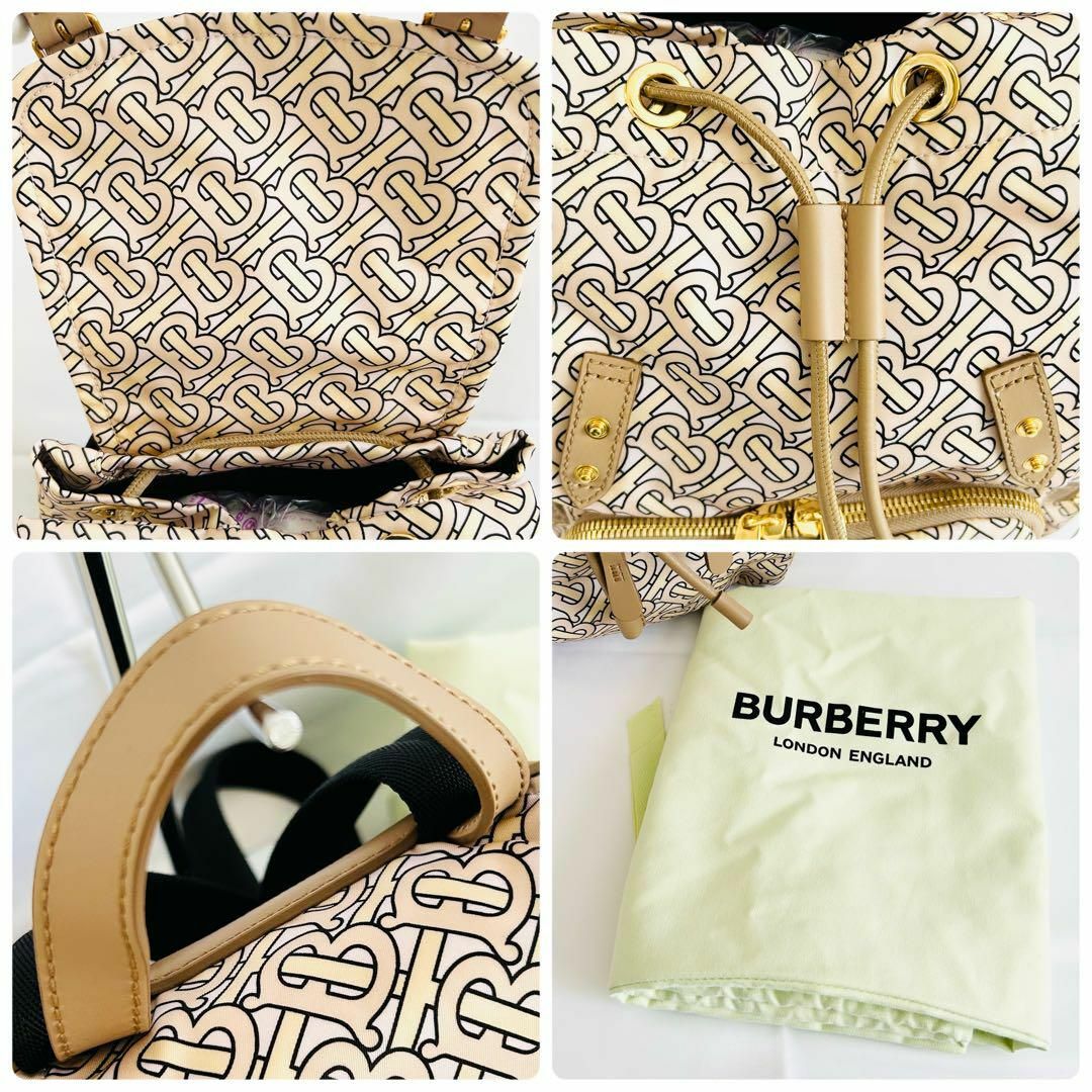 BURBERRY - 希少 未使用 バーバリー リュック TBモノグラム 総 BURBERRY - 希少 未使用 バーバリー リュック TBモノグラム 総