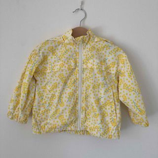 【美品】ミモザ柄　ベビー服　ジャケット　ウィンドブレーカー