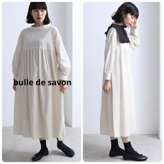 bulle de savon - 交織 コットン ばさっとトレンチコートの通販 bulle de savon - 交織 コットン ばさっとトレンチコートの通販