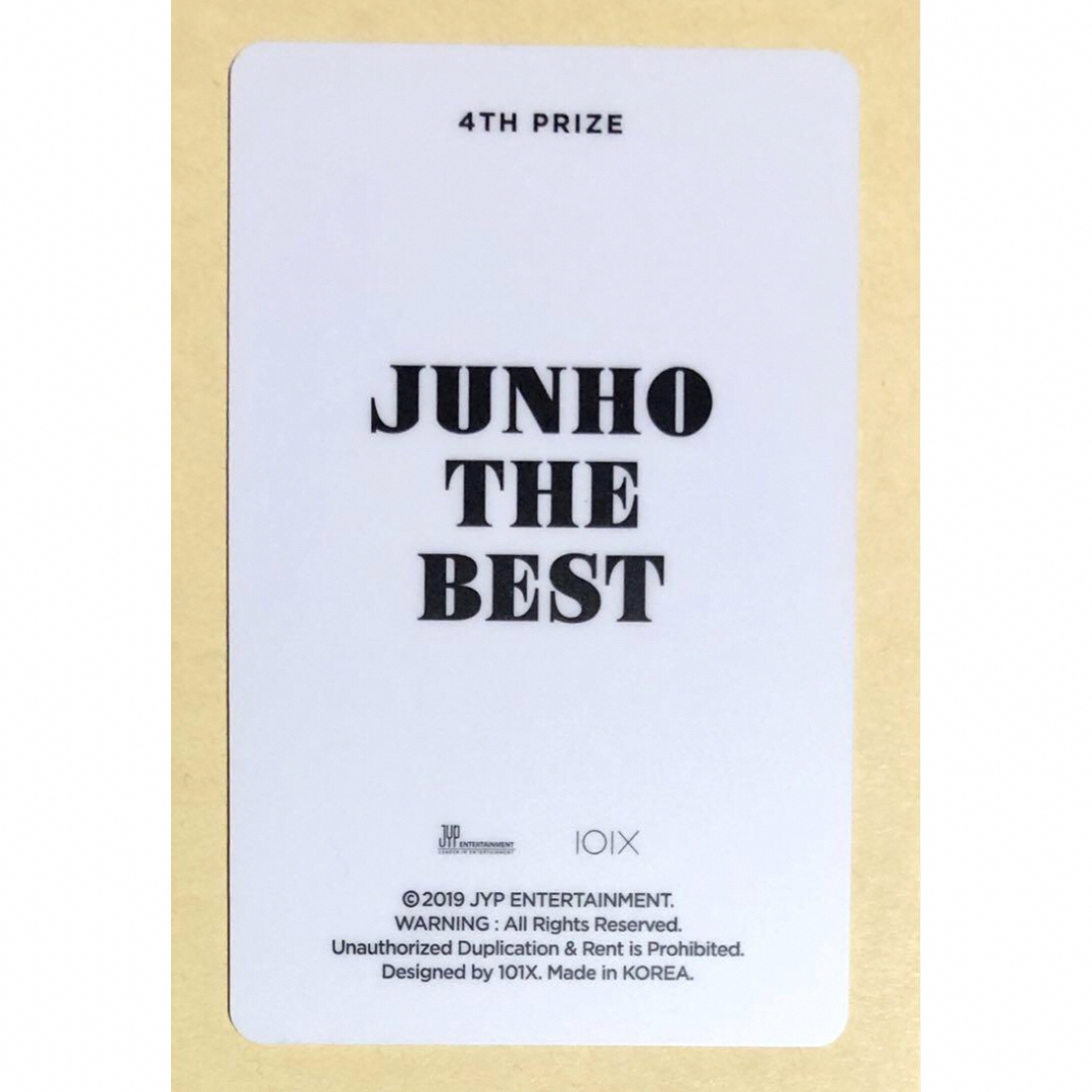2PM ジュノ ソロコン ソウルコン JUNHO THE BEST 赤 トレカ エンタメ/ホビーのCD(K-POP/アジア)の商品写真