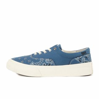 【美品】CHALLENGER チャレンジャー サイズ:28.0cm / 24AW East Pacific Trade バンダナ柄 キャンバス スニーカー (BANDANA SNEAKERS / DECK CANVAS) / イーストパシフィックトレード ept / ネイビー 紺 サイズ:US10 / コラボ 別注【メンズ】【中古】(スニーカー)