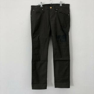 タケオキクチ(TAKEO KIKUCHI)の【TAKEO KIKUCHI】タケオキクチ　パンツ　ボトムス　緑系　カーキ　サイズ4　ドクロ　メンズ　(その他)