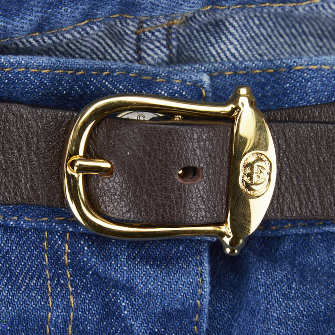 GUCCI - 美品 グッチ ベルト付き スカート サイズ:36 コットン GUCCI - 美品 グッチ ベルト付き スカート サイズ:36 コットン