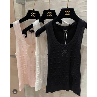CHANEL - CHANELチェック柄タンクトップ!チュニック!美品 Mの CHANEL - CHANELチェック柄タンクトップ!チュニック!美品 Mの