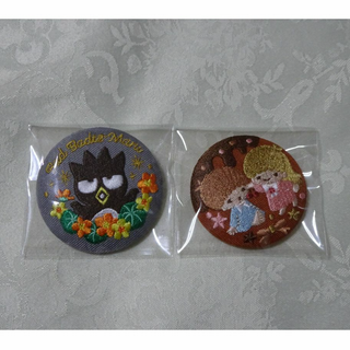 サンリオ(サンリオ)のサンリオ刺繍缶バッジ 2点セット(キャラクターグッズ)