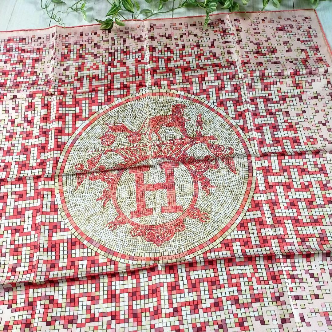 HERMES - ☘️新品未使用☘️ HERMES　MOSAIQUE AU 24　スカーフ カレ