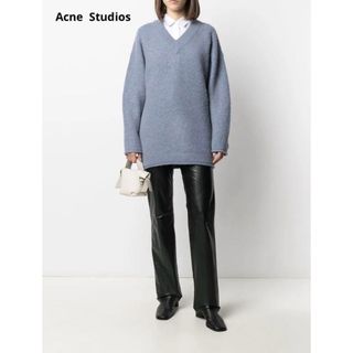 Acne Studios - Ane Studios バタフライ ピンク ニットの通販 Acne Studios - Ane Studios バタフライ ピンク ニットの通販