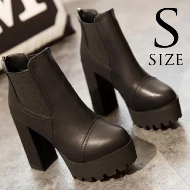 ハイヒール♪シンプルブーティー shoes-23-黒 レディースの靴/シューズ(ブーティ)の商品写真