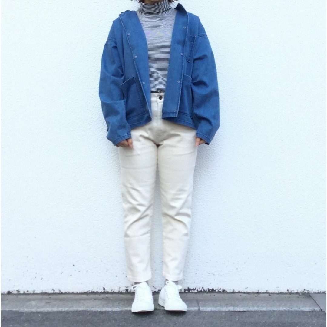 MUJI (無印良品)(ムジルシリョウヒン)のmuji labo ジャパンデニム テーパードクロップドパンツ レディースのパンツ(デニム/ジーンズ)の商品写真