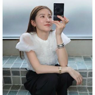 CLANE - CLANE TULLE VEST LAYERED TOPS ホワイト2の通販 by CLANE - CLANE TULLE VEST LAYERED TOPS ホワイト2の通販 by