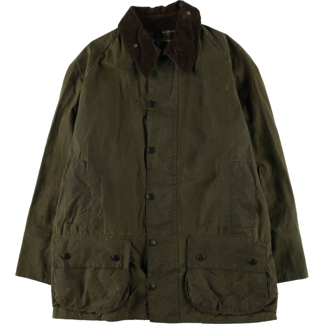 古着 90年代 バブアー Barbour BEAUFORT ビューフォート 旧3ワラント オイルド ハンティングジャケット 英国製 C40 メンズM相当 ヴィンテージ /eaa532812