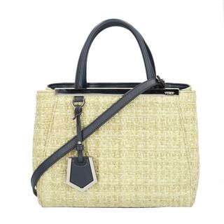 フェンディ(FENDI)のフェンディ プチトゥージュール ショルダーバッグ ストロー 8BH253 グリーン レディース FENDI  中古(ショルダーバッグ)