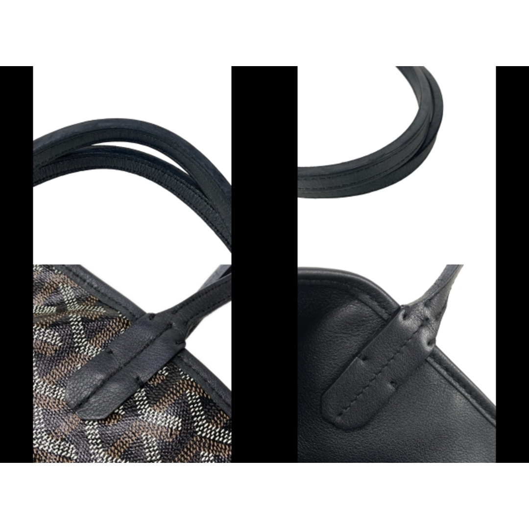 GOYARD - GOYARD(ゴヤール) トートバッグ アンジュミニ 黒 GOYARD - GOYARD(ゴヤール) トートバッグ アンジュミニ 黒