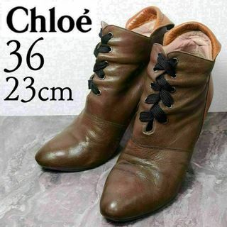Chloe - 美品 Chloe レザー ベルト ハイヒール ラウンドトゥ Chloe - 美品 Chloe レザー ベルト ハイヒール ラウンドトゥ