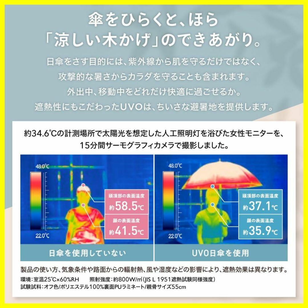 Wpc. 最強の日傘 UVO(ウーボ)長傘／8K フローラル ベージュ《遮光率＆ レディースのファッション小物(その他)の商品写真