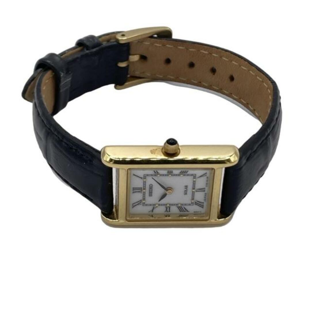 SEIKO セイコー ソーラー V115-0BD0 腕時計 レディース スクエア SEIKO - SEIKO(セイコー) 腕時計 - V115-0BD0 レディース 白の
