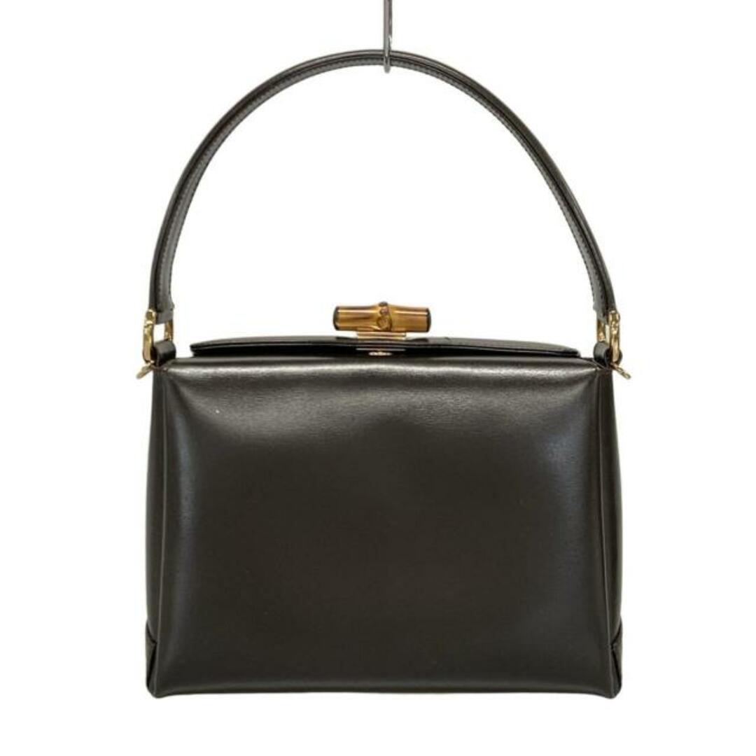 GUCCI - GUCCI(グッチ) ハンドバッグ バンブー ダークブラウン GUCCI - GUCCI(グッチ) ハンドバッグ バンブー ダークブラウン