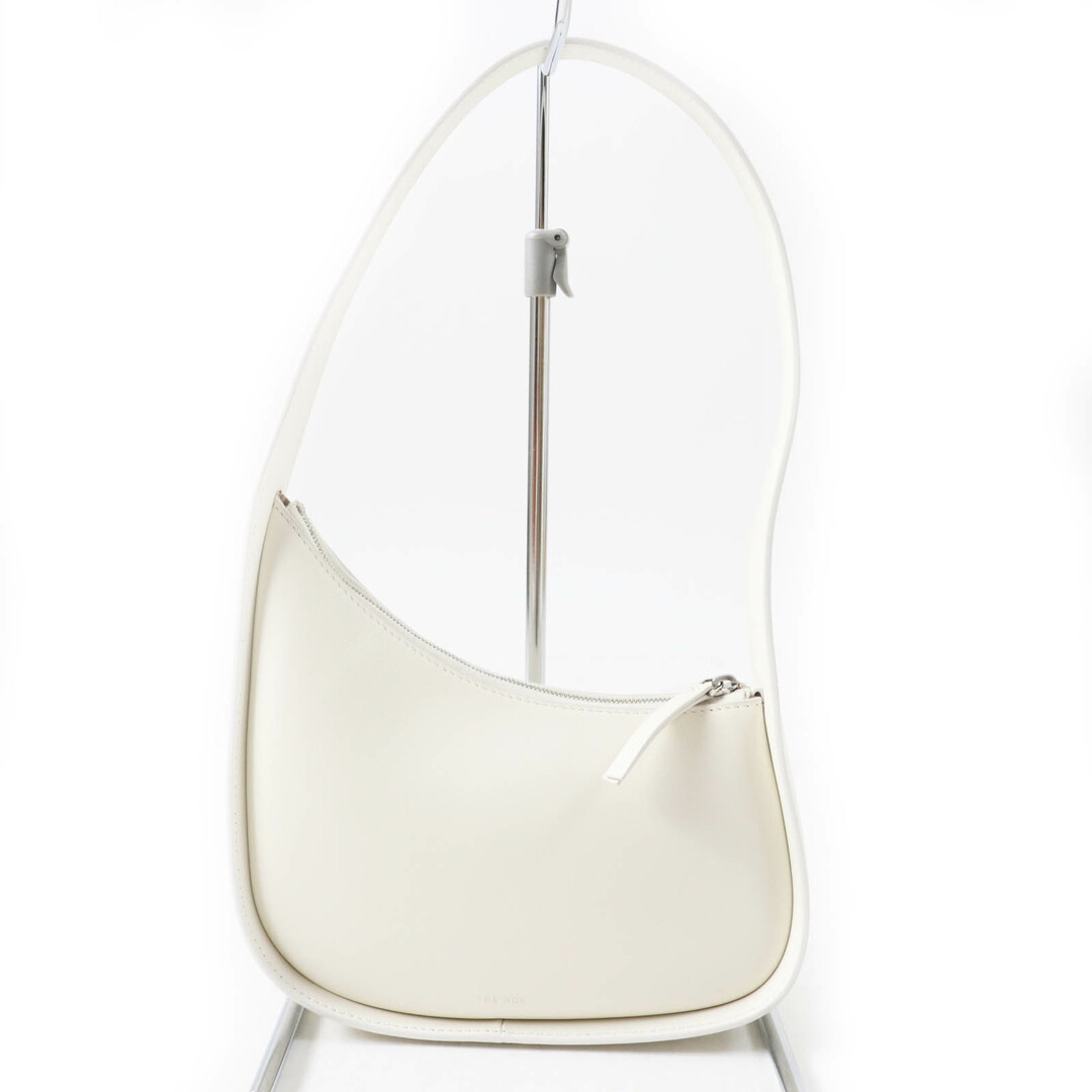 未使用品◎THE ROW ザロウ W1249 L52 HALF MOON ハーフムーン レザー ショルダーバッグ／ハンドバッグ アイボリー 保存袋付き イタリア製 正規品 レディース