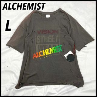 【タグ付未使用】ALCHEMIST アルケミスト ダメージ加工 Tシャツ L(Tシャツ/カットソー(半袖/袖なし))
