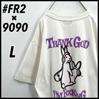 エフアールツー(#FR2)の【人気コラボ】FR2 エフアールツー 9090 ファッキングラビッツ TシャツL(Tシャツ/カットソー(半袖/袖なし))