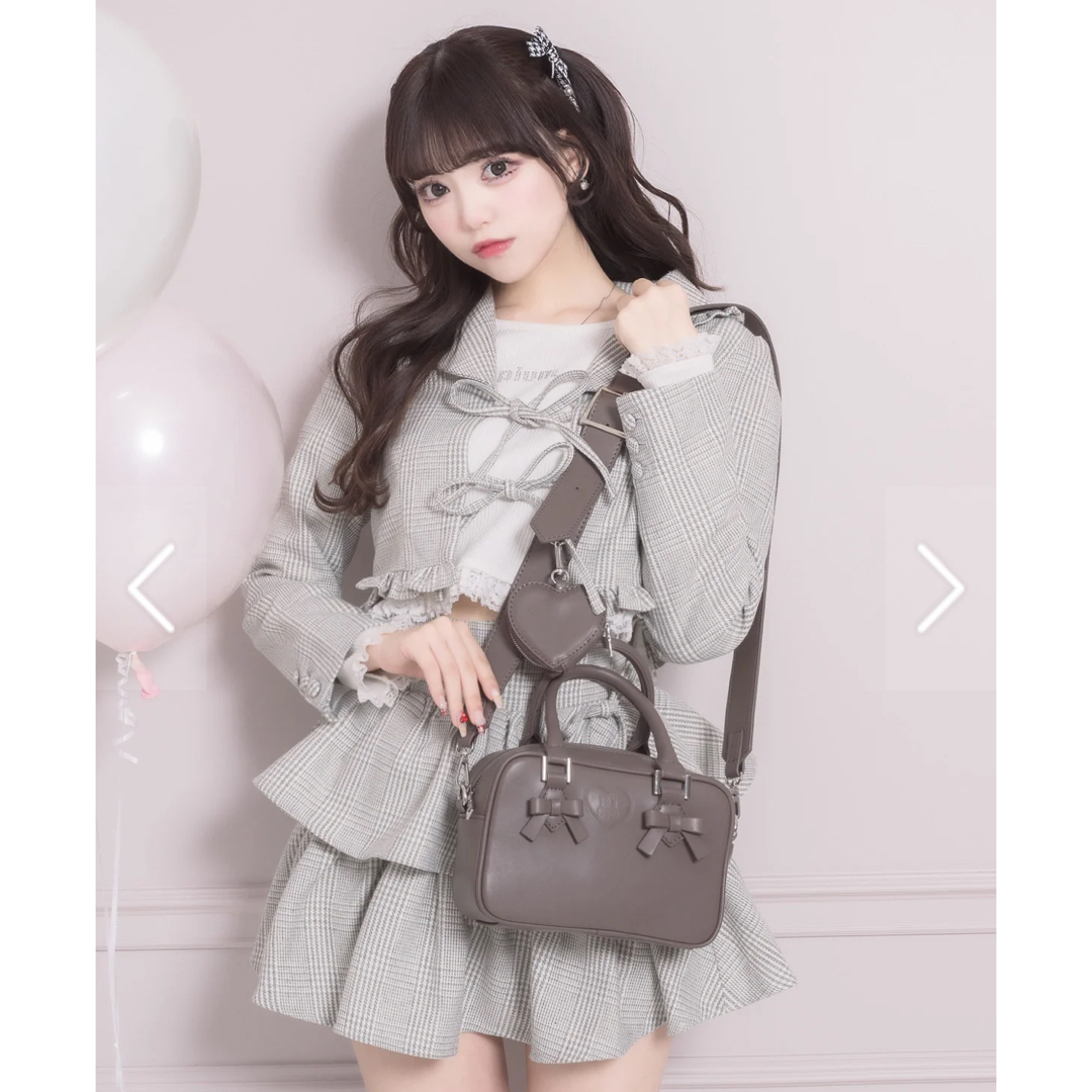 pium ハートポーチ付きミニリボンボストンバッグの通販 by 商品 pium ハートポーチ付きミニリボンボストンバッグの通販 by 商品