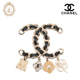 CHANEL - coco chanel style ブローチ ライトストーン 大人気の CHANEL - coco chanel style ブローチ ライトストーン 大人気の