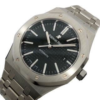オーデマピゲ(AUDEMARS PIGUET)の　オーデマ・ピゲ AUDEMARS PIGUET ロイヤルオーク 15400st.OO.1220st.01 ブラック ステンレススチール SS 自動巻き メンズ 腕時計(その他)