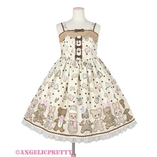 Angelic Pretty - 新品未使用Chocolate tea timeピンクjskの通販 Angelic Pretty - 新品未使用Chocolate tea timeピンクjskの通販