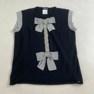 CHANEL - ☆難アリ☆シャネル☆CHANEL☆95Aカメリアニット CHANEL - ☆難アリ☆シャネル☆CHANEL☆95Aカメリアニット