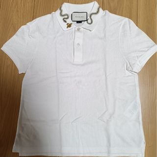 GUCCI - GUCCI グッチ ポロシャツ S 黄xアイボリーx青等 GUCCI - GUCCI グッチ ポロシャツ S 黄xアイボリーx青等