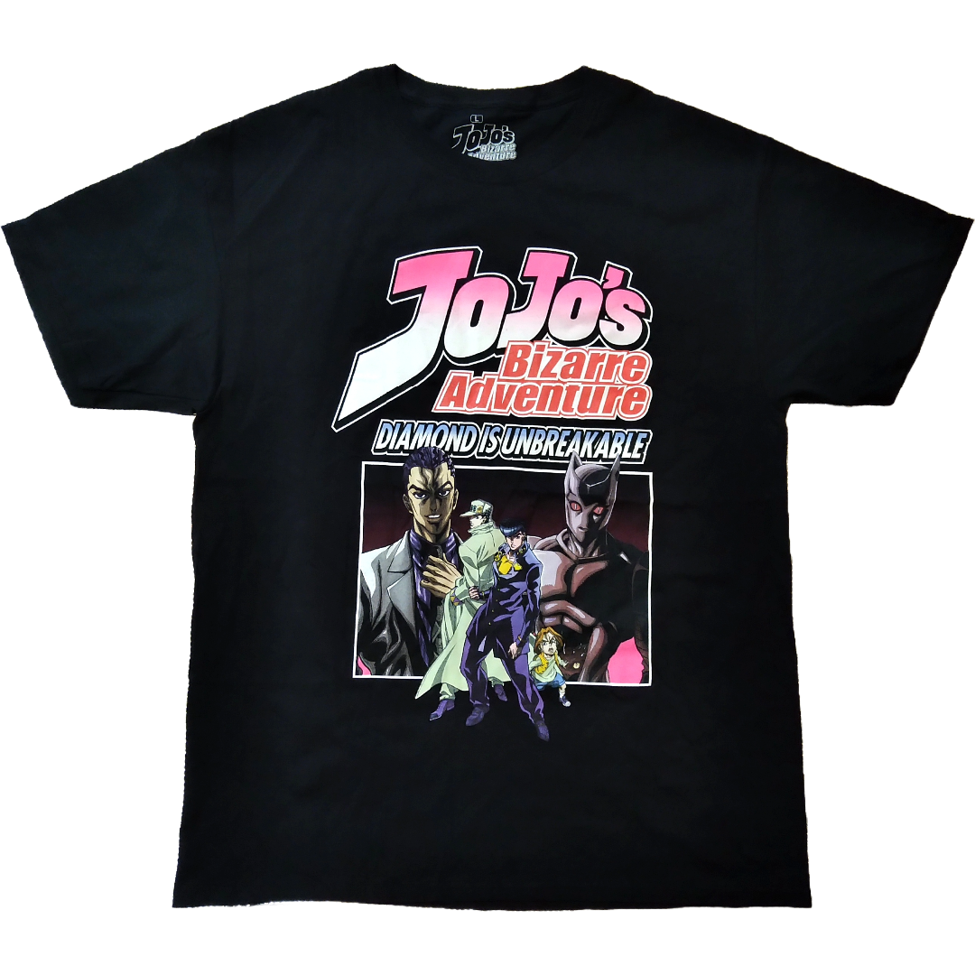 ジョジョの奇妙な冒険 Tシャツ 黒 アニメT 海外オフィシャル ジョジョの奇妙な冒険 Tシャツ Lサイズ 黒 アニメT 海外