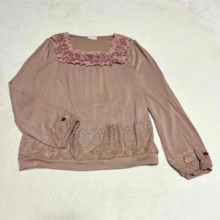 アクシーズファム(axes femme)のaxes femme アクシーズファム　長袖カットソー　ブラウス　Mサイズ (カットソー(長袖/七分))