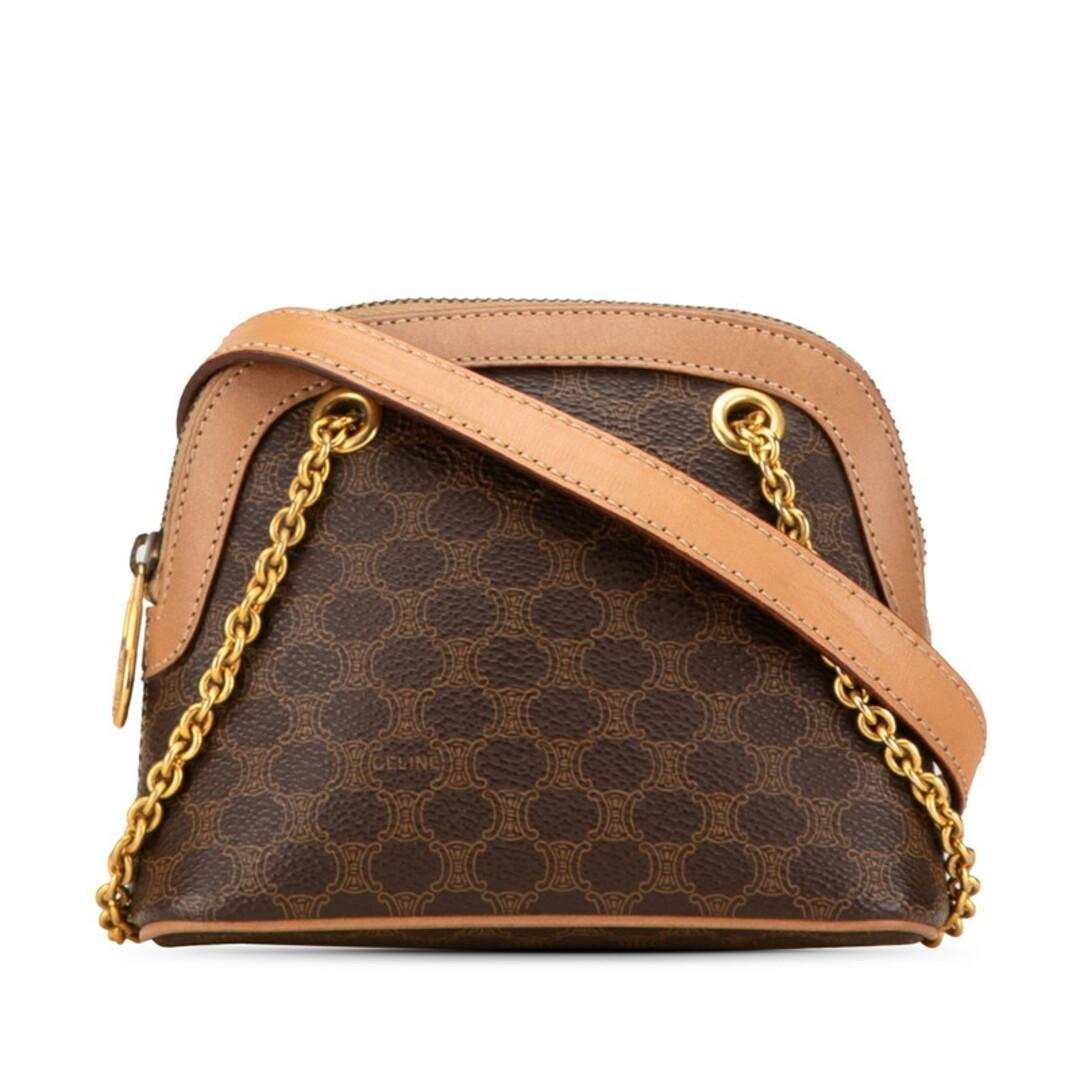 CELINE - セリーヌ マカダム チェーン ミニ ショルダーバッグ CELINE - セリーヌ マカダム チェーン ミニ ショルダーバッグ