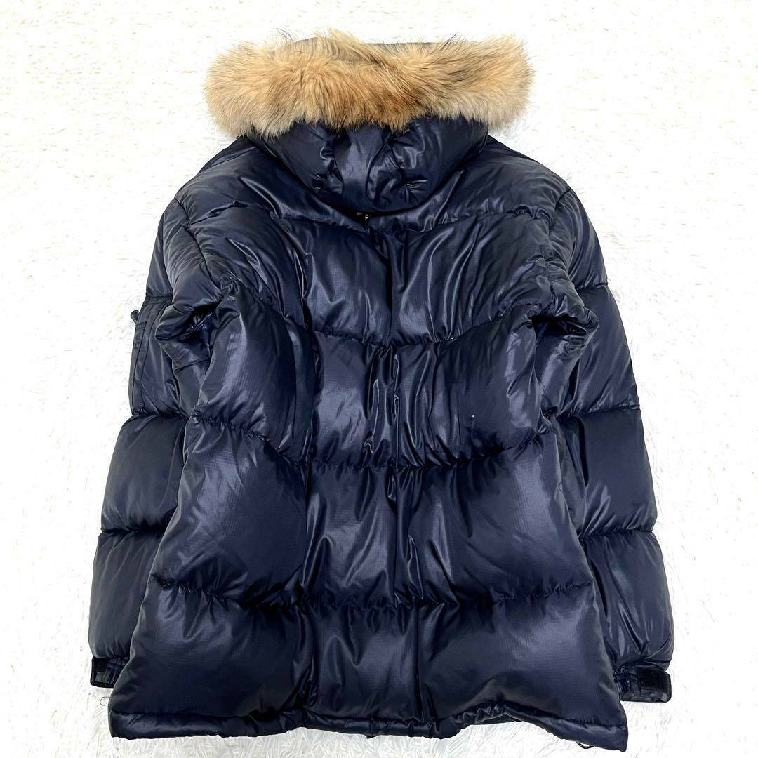 THE NORTH FACE ブラック ダウンジャケット ファー付き ロング丈