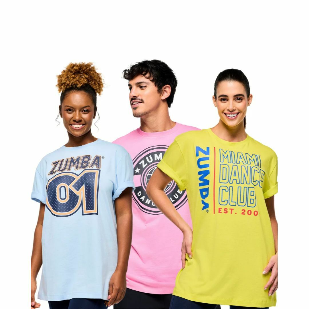 Zumba - ZUMBA 半袖Tシャツ 新品 3枚セット フリーサイズの通販 Zumba - ZUMBA 半袖Tシャツ 新品 3枚セット フリーサイズの通販