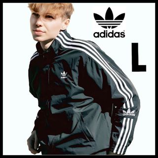 adidas Originals - adidas☆黒3XL☆ナイロンジャケット adidas Originals - adidas☆黒3XL☆ナイロンジャケット