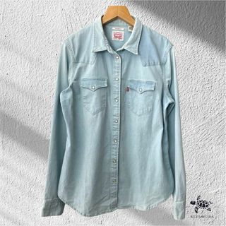 Levi's - リーバイス デニムシャツ M ライトブルー コットン100 Levi's - リーバイス デニムシャツ M ライトブルー コットン100