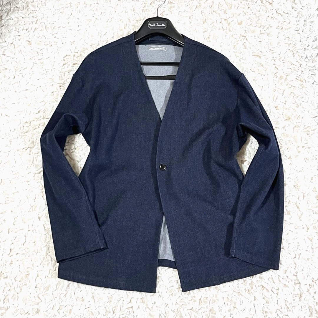 AOKI - 美品 LIFE&WORK DESIGN スーツ セットアップ ノーカラー AOKI - 美品 LIFE&WORK DESIGN スーツ セットアップ ノーカラー