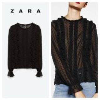 ザラ(ZARA)のドット柄ブラウス ブラウス(シャツ/ブラウス(長袖/七分))